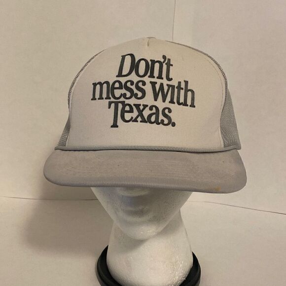 80s Vintage trucker hat Hanes Don’t Mess with Texas‎ - Picture 1 of 6
